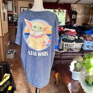 Men’s or women’s Disney 100 anniversary Star Wars baby Yoda tee shirt
